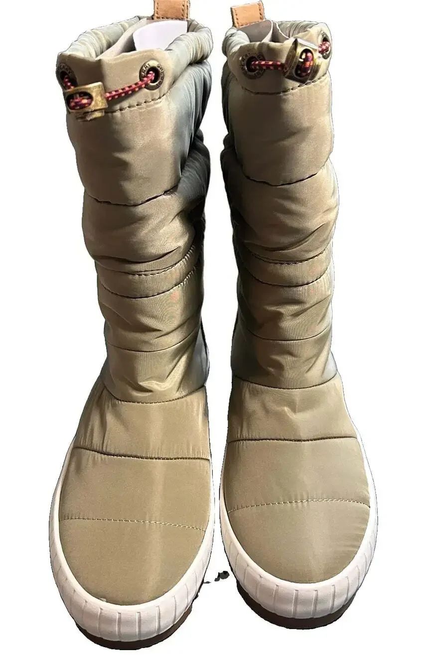 Sperry Torrent Fold Down Snow Boots Women US5 Nylon Olive STS89000 NEW IN BOX